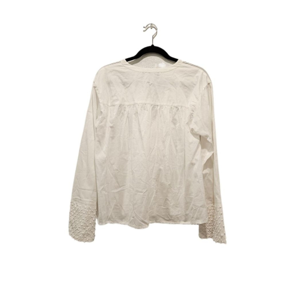 Women's Theory Matara White Blouse Size Small - Picture 3 of 7